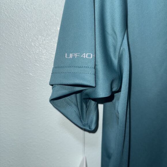 Nike Swim Shirt Dri-Fit UPF 40+ Short Sleeve Crew Neck Blue Mens Med NWT - Picture 4 of 4